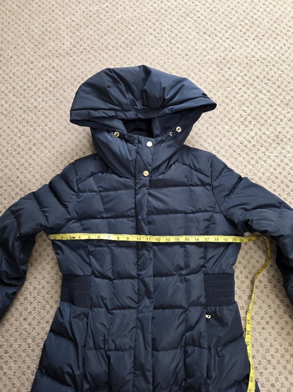 Cole Haan Box-quilt Down Puffer Coat - Picture 12 of 12